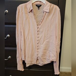 Express Light Pink Button Down Shirt